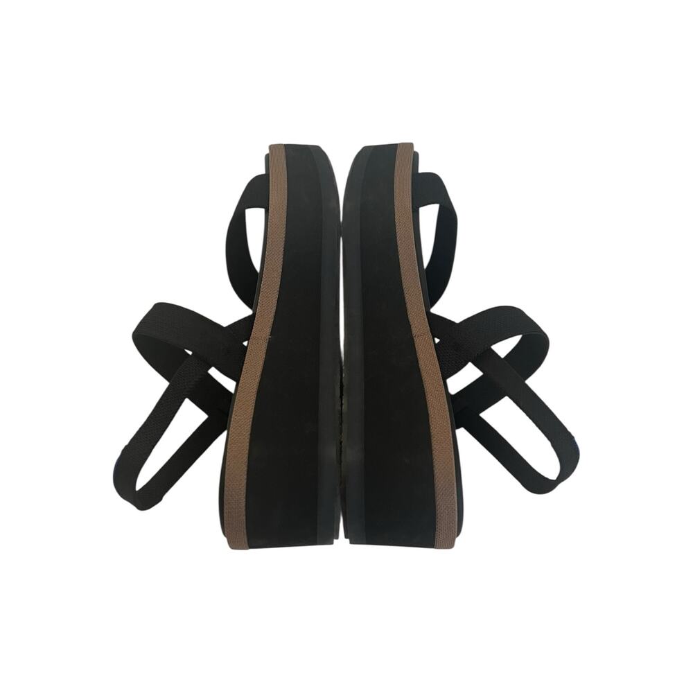 Rothy's The Lightweight Wedge Sandal In Black Size 10.5 - Picture 6 of 12